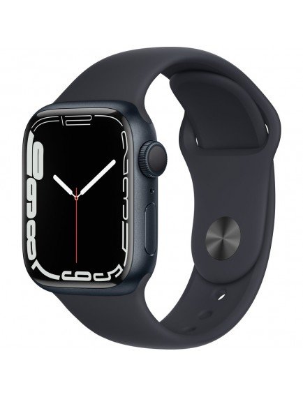 Apple Watch Seri 7 Gps, 41MM Siyah Alüminyum Kasa ve Siyah Spor Kordon - Regular MKMX3TU/A Apple Watch Seri 7 Gps, 41MM Siyah Alüminyum Kasa ve Siyah Spor Kordon - Regular MKMX3TU/A